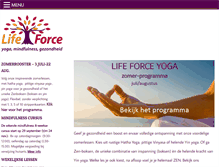 Tablet Screenshot of life-force.nl